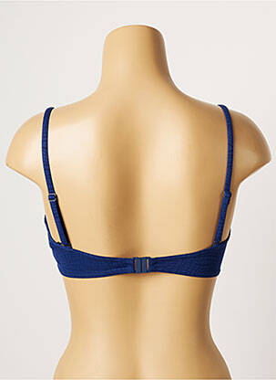 Haut de maillot de bain stretch haut bandeau bleu LOU femme
