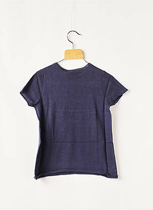 Pull coupe droite manches courtes bleu KOOKAI fille