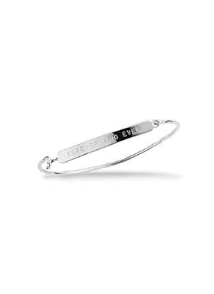 Bracelet matériaux plaqué argent gris MYA-BAY femme