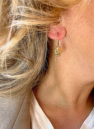 Boucles d’oreilles jaune MYA-BAY pour femme
