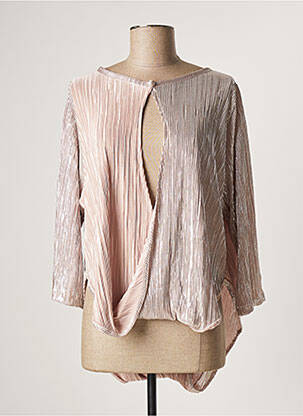 Top coupe fluide manches 3/4 rose TENDANCE UNIQUE femme