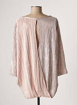 Top coupe fluide manches 3/4 rose TENDANCE UNIQUE femme