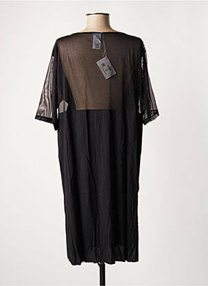 Robe mi-longue manches courtes manches courtes noir WOLFORD femme