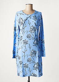 Robe pull stretch manches longues bleu LA FIANCEE DU MEKONG femme