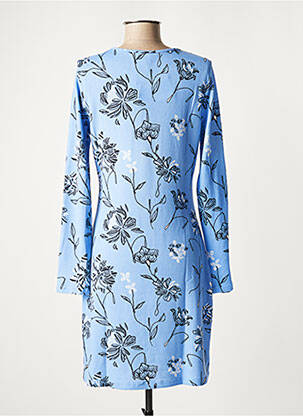 Robe pull stretch manches longues bleu LA FIANCEE DU MEKONG femme