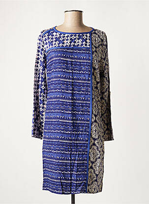 Robe courte manches longues manches longues bleu LA FIANCEE DU MEKONG femme