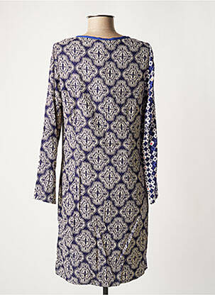 Robe courte manches longues manches longues bleu LA FIANCEE DU MEKONG femme