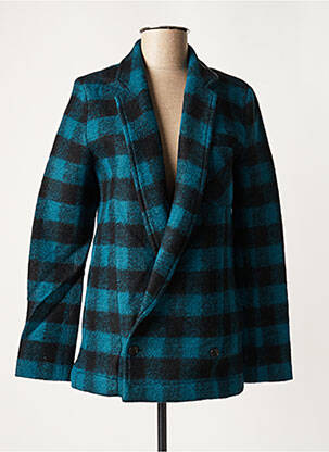 Manteau court sans capuche sans capuche bleu APRIL 77 femme