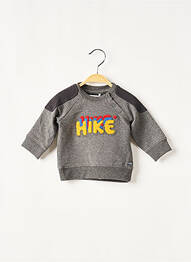 Sweat-shirt finition bords-côtes manches longues gris IKKS garcon