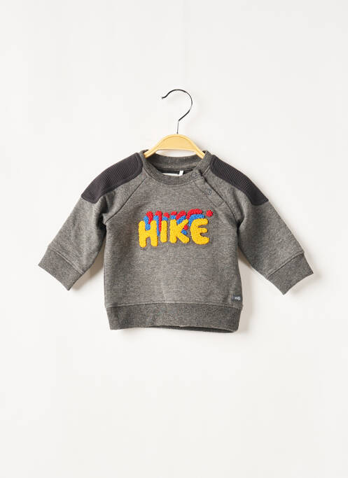 Sweat-shirt tissage chiné manches longues gris IKKS garcon