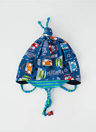 Bonnet imprimé fantaisie bleu MAXIMO garcon