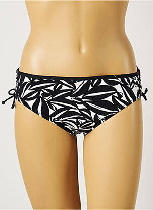 Bas de maillot de bain tissage satiné culotte noir BELCOR femme