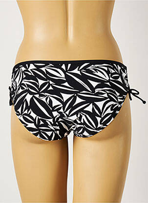 Bas de maillot de bain tissage satiné culotte noir BELCOR femme
