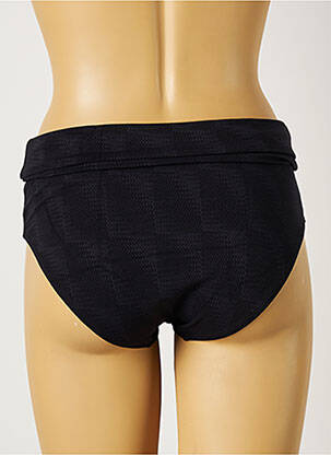 Bas de maillot de bain tissage texturé culotte noir LOU femme