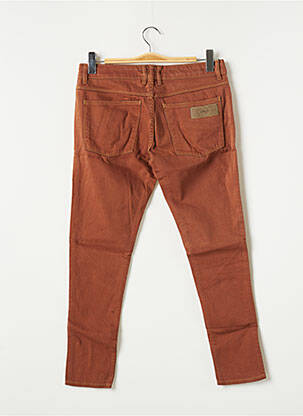 Jeans skinny tissage brut taille normale marron APRIL 77 femme