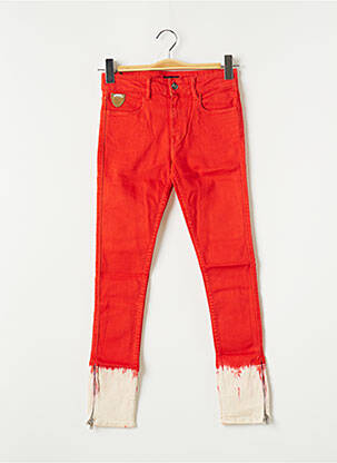 Jeans coupe slim slim taille normale rouge APRIL 77 femme