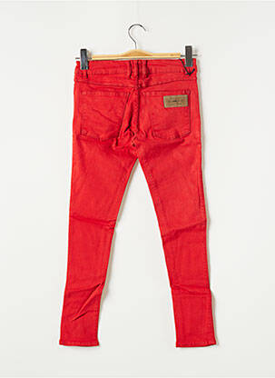 Jeans skinny tissage brut taille normale rouge APRIL 77 femme