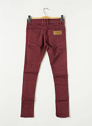 Jeans skinny tissage brut taille normale rouge APRIL 77 femme