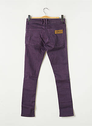 Jeans skinny tissage brut taille normale violet APRIL 77 femme