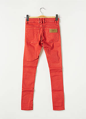 Jeans skinny tissage brut taille normale rouge APRIL 77 femme
