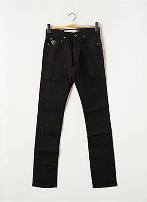 Jeans coupe slim fermeture boutonnée sur le devant taille normale noir APRIL 77 homme
