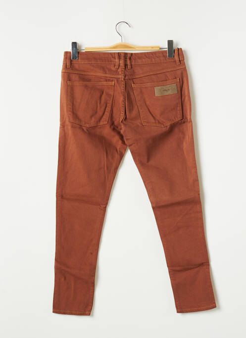 Jeans skinny tissage brut taille normale marron APRIL 77 femme
