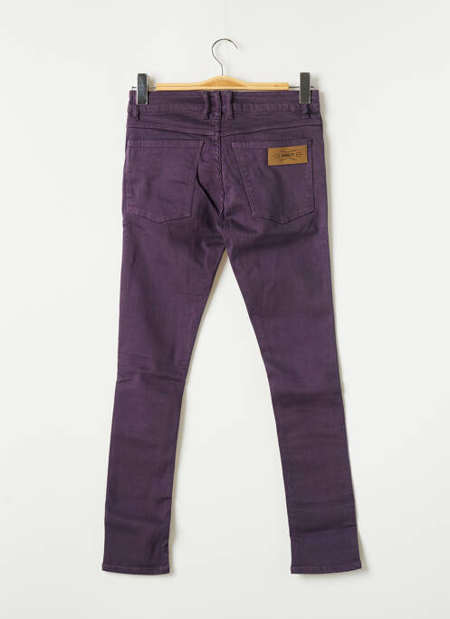 Jeans skinny tissage brut taille normale violet APRIL 77 femme