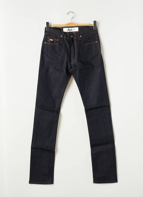 Jeans coupe droite broderie rivets taille normale bleu APRIL 77 femme