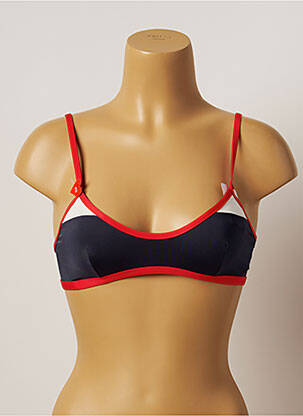 Haut de maillot de bain bretelles élastiquées ajustables gris VARIANCE femme