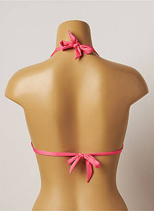 Haut de maillot de bain fermeture liens à nouer haut soutien-gorge avec mousse de rembourrage amovible bleu VARIANCE femme