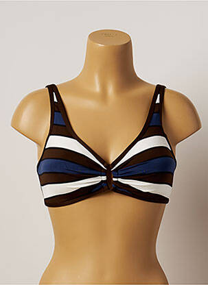 Haut de maillot de bain haut soutien-gorge moulé haut soutien-gorge moulé marron BELCOR femme