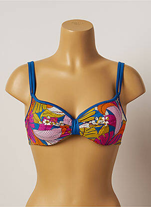 Haut de maillot de bain haut soutien-gorge moulé haut soutien-gorge moulé bleu BELCOR femme