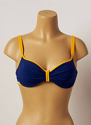 Haut de maillot de bain haut soutien-gorge moulé haut soutien-gorge moulé bleu BELCOR femme