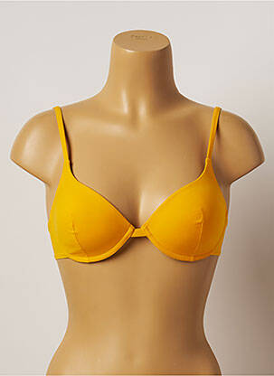 Haut de maillot de bain haut soutien-gorge moulé haut soutien-gorge moulé jaune VANITY FAIR femme