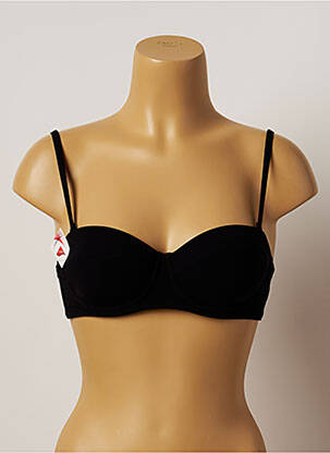 Haut de maillot de bain haut soutien-gorge moulé haut soutien-gorge moulé noir LOU femme