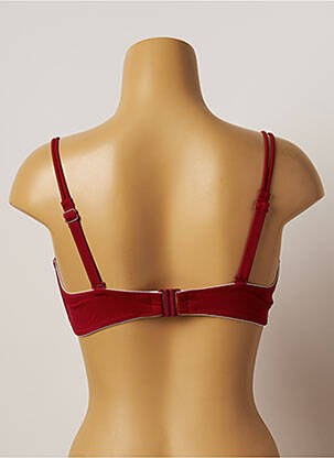 Haut de maillot de bain haut soutien-gorge moulé haut soutien-gorge moulé rouge BELCOR femme