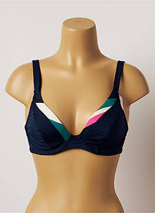 Haut de maillot de bain haut soutien-gorge emboitant haut soutien-gorge emboitant bleu BESTFORM femme