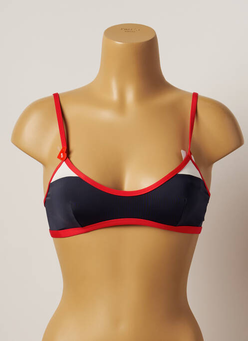 Haut de maillot de bain bretelles élastiquées ajustables gris VARIANCE femme