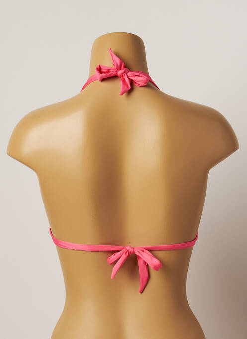 Haut de maillot de bain fermeture liens à nouer haut soutien-gorge avec mousse de rembourrage amovible bleu VARIANCE femme
