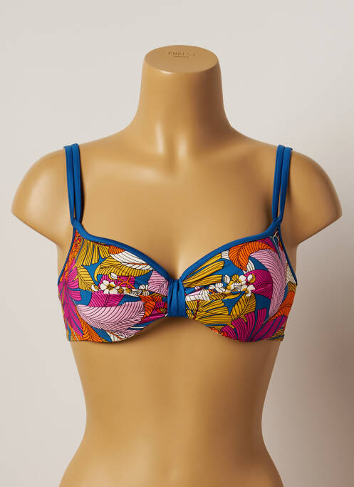 Haut de maillot de bain haut soutien-gorge moulé haut soutien-gorge moulé bleu BELCOR femme