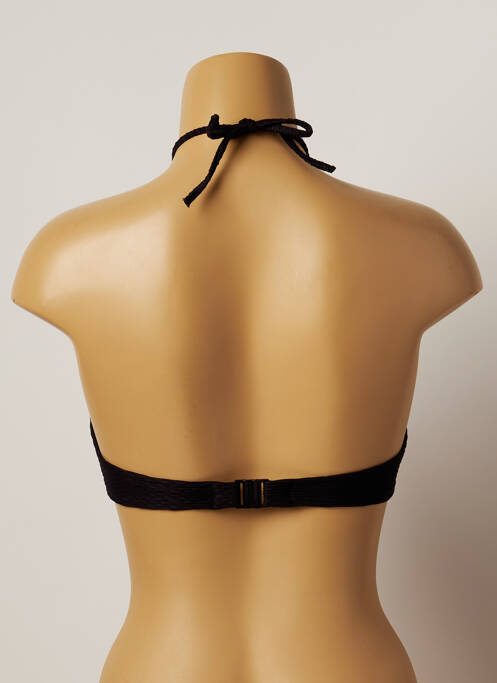 Haut de maillot de bain bretelles élastiquées amovibles haut soutien-gorge moulé noir VARIANCE femme