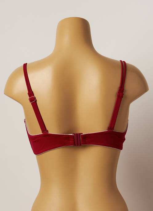 Haut de maillot de bain haut soutien-gorge moulé haut soutien-gorge moulé rouge BELCOR femme