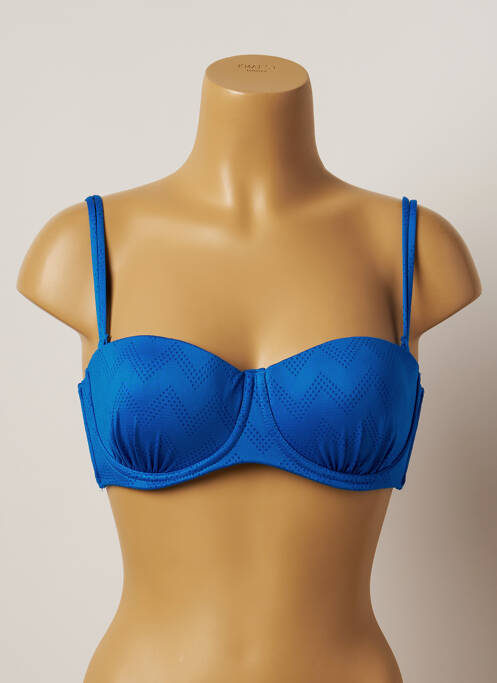 Haut de maillot de bain haut soutien-gorge moulé haut soutien-gorge moulé bleu BELCOR femme
