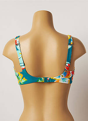 Haut de maillot de bain stretch haut soutien-gorge emboitant vert BELCOR femme