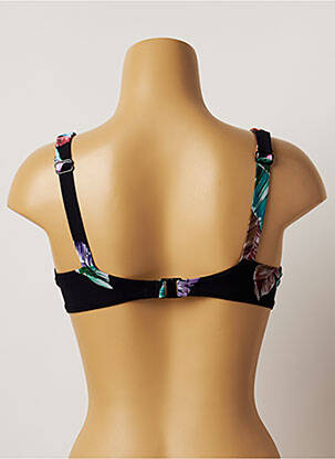 Haut de maillot de bain stretch haut soutien-gorge emboitant noir BELCOR femme