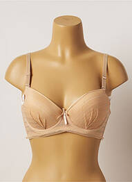 Soutien-gorge tissage dentelle haut soutien-gorge moulé chair HANA femme