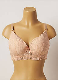 Soutien-gorge tissage dentelle haut soutien-gorge emboitant chair HANA femme
