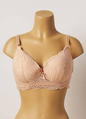 Soutien-gorge tissage dentelle haut soutien-gorge emboitant chair HANA femme