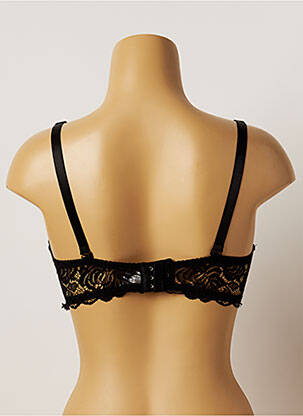 Soutien-gorge tissage dentelle haut soutien-gorge moulé noir HANA femme