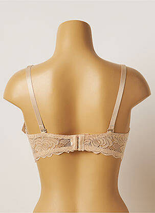 Soutien-gorge tissage dentelle haut soutien-gorge moulé chair HANA femme